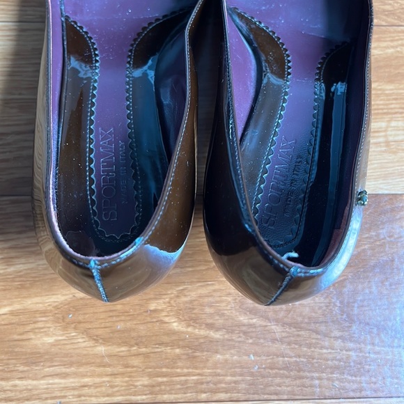 Sportmax brown patent leather kitten heel - size IT 38 (US 8) - Picture 9 of 9